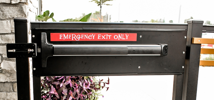 emergency push bar installation in Lombard, Illinois